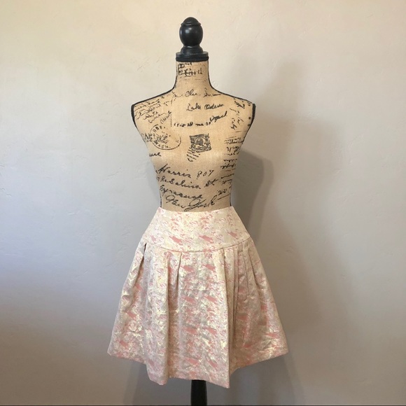 Anthropologie Sugarplum Brocade Skirt Size 6 - Picture 2 of 8